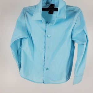 Boys Nautica Long Sleeve Dress Shirt Button Front Boys Size 6 Regular
